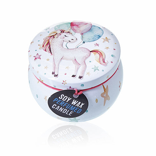 Art Tin Soy wax Candles, Unicorns, Moonstone