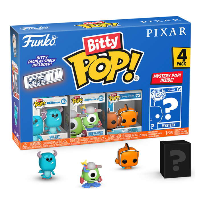 Bitty Pop! Pixar, 4 Pack