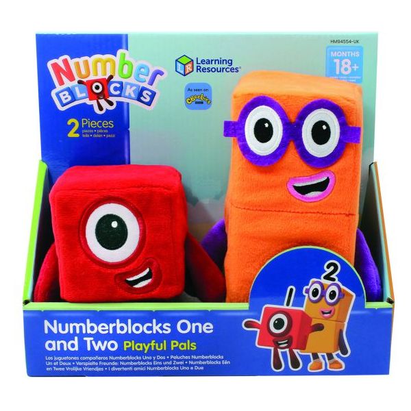 Numberblocks 1 and 2 playful pals
