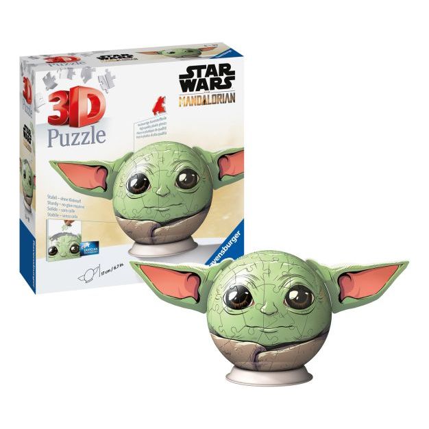 Star Wars Grogu with Ears 72 Piece 3D Puzzle Ball