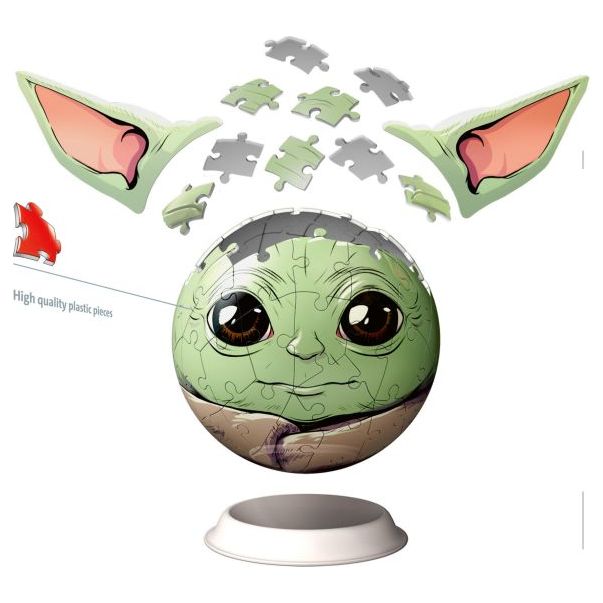 Star Wars Grogu with Ears 72 Piece 3D Puzzle Ball