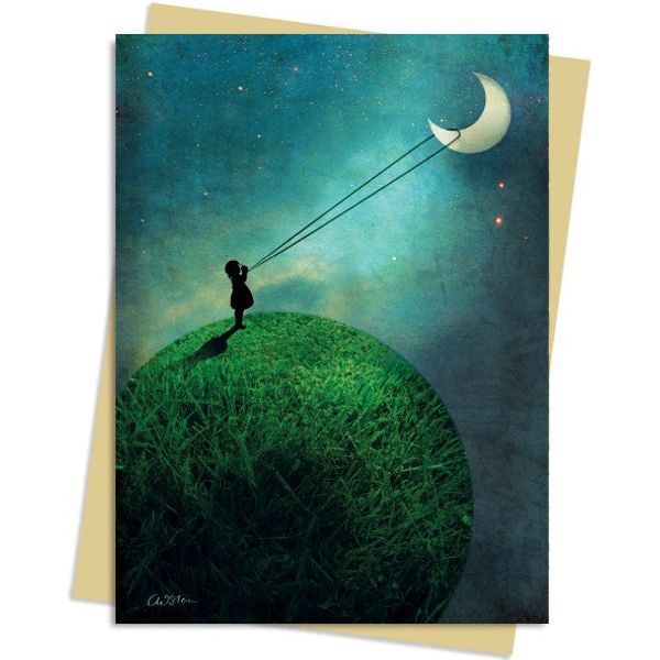 Chasing the moon, Greetings card
