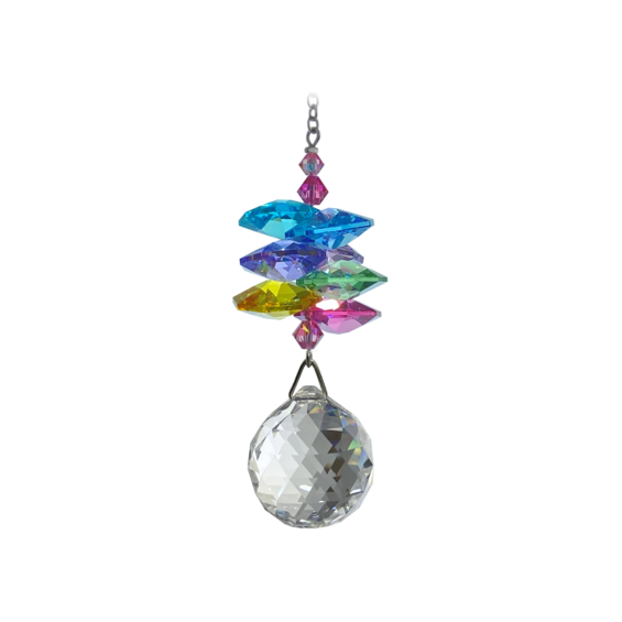 Medium crystal cascade ball confetti