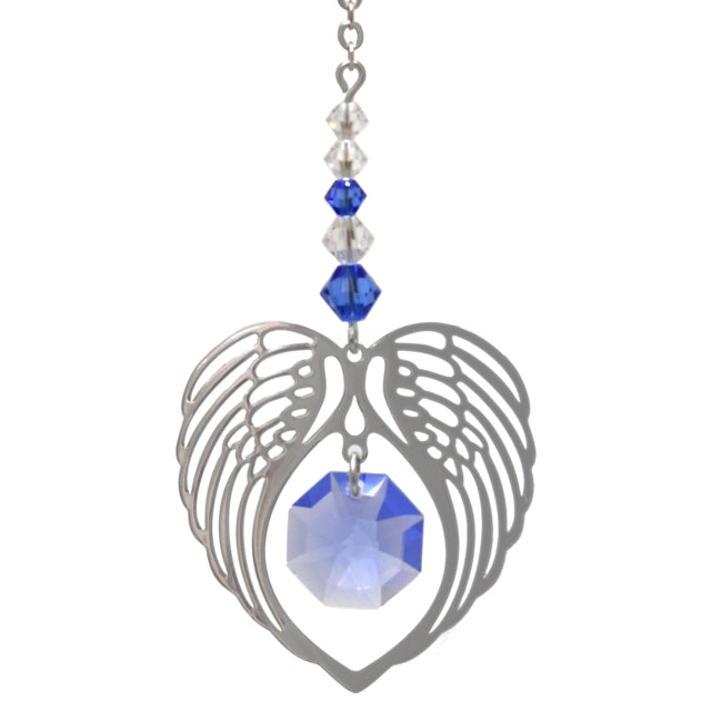 Birthstone Angel Wing Heart Sun Catchers