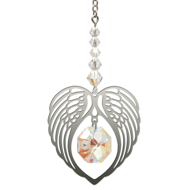 Birthstone Angel Wing Heart Sun Catchers