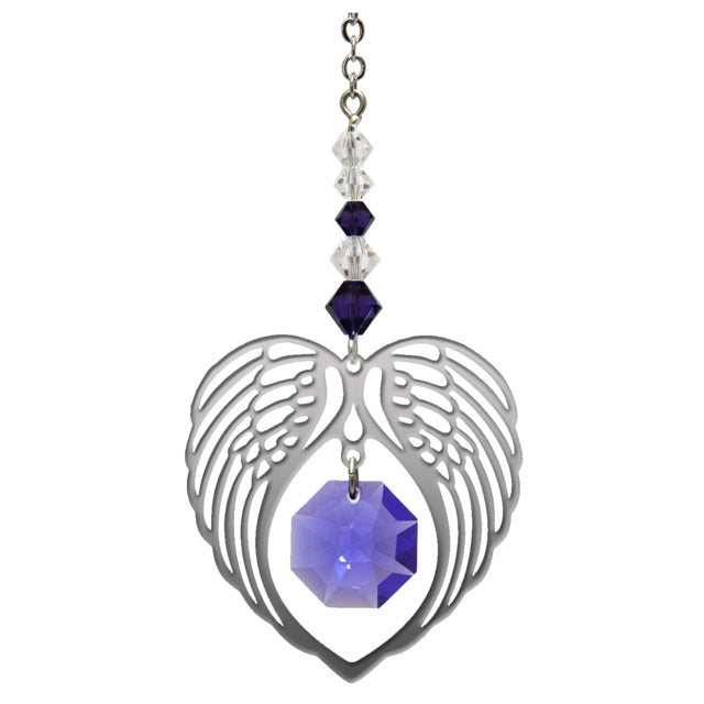 Birthstone Angel Wing Heart Sun Catchers