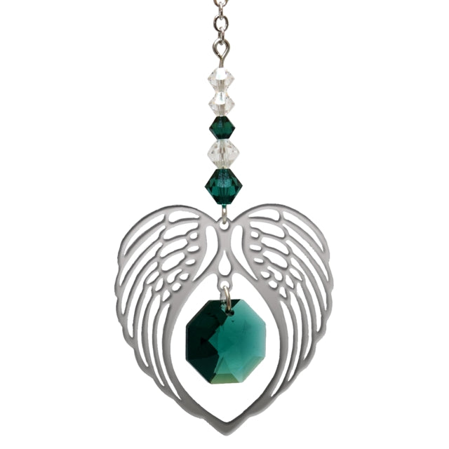 Birthstone Angel Wing Heart Sun Catchers