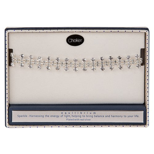 Crystal sparkle choker
