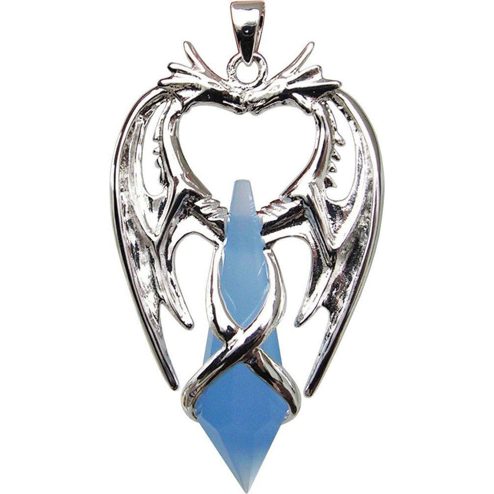 Double dragon pendant