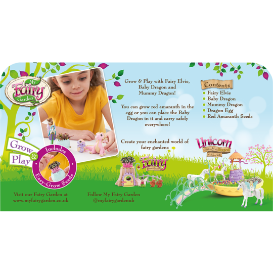Fairy Dragon and Friends playset rear of box