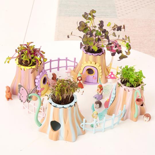 All 4 fairy tree houses connected