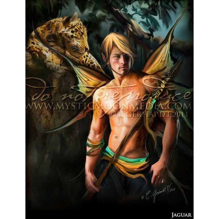 Jaguar, Warrior Fae print,