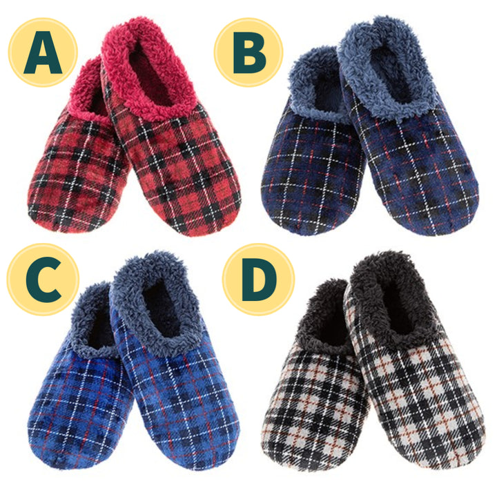 Mens Velour Plaid Snoozies!