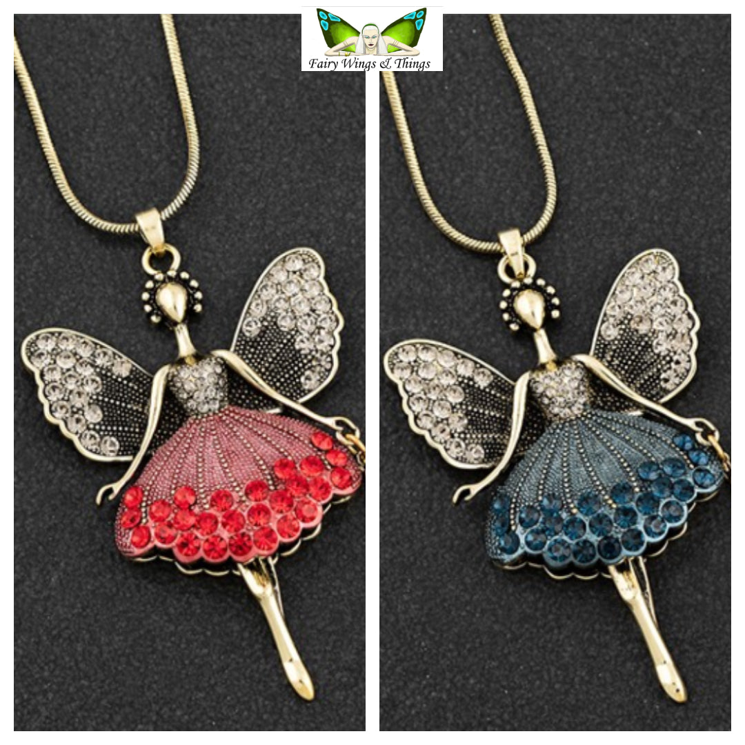 Antique look fairy necklaces