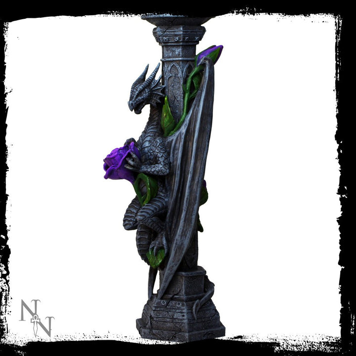 Dragon Beauty Candlestick, Back View