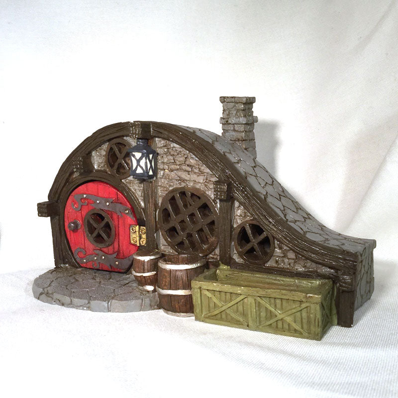 Red root burrow, fairy house