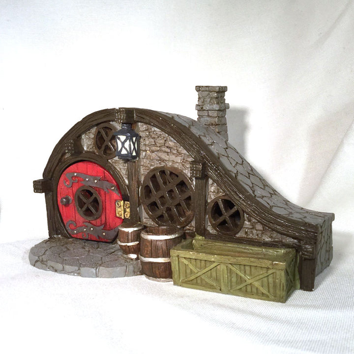 Red root burrow, fairy house