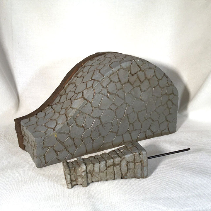 Reer of red root burrow fairy house