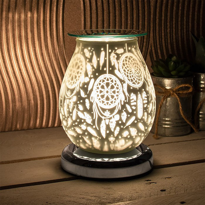 Satin White Aroma Lamps
