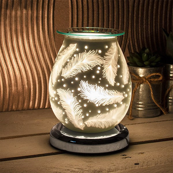 Satin White Aroma Lamps