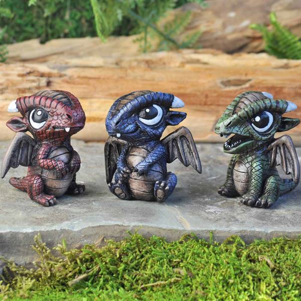 Baby dragon figurines by Fiddlehead
