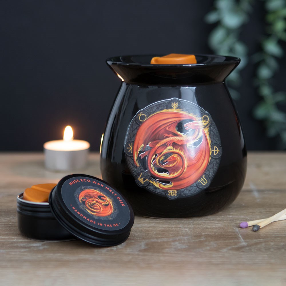 Anne Stokes Beltane Wax Melt Burner open