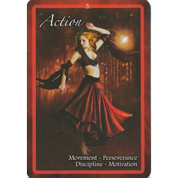 Chakra Insight Oracle, Example card: Action