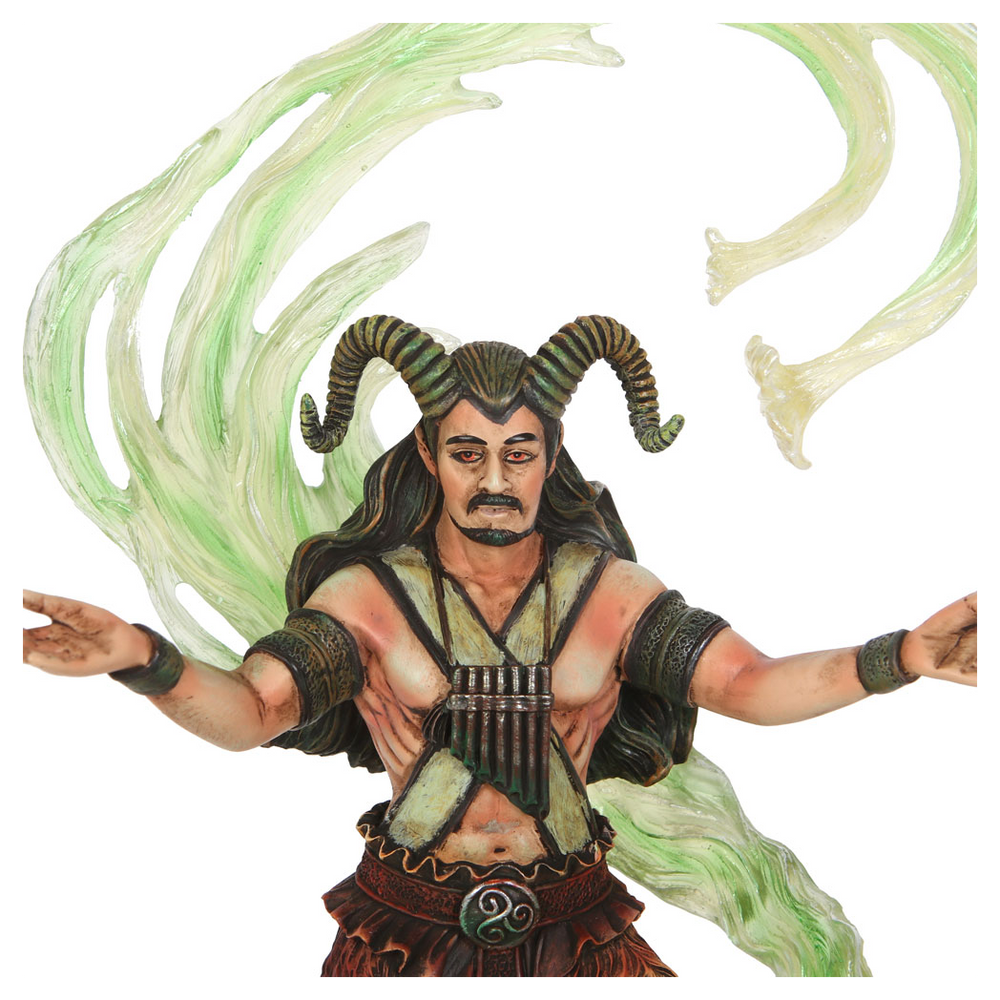 Earth elementral wizard figure, Anne Stokes, close up