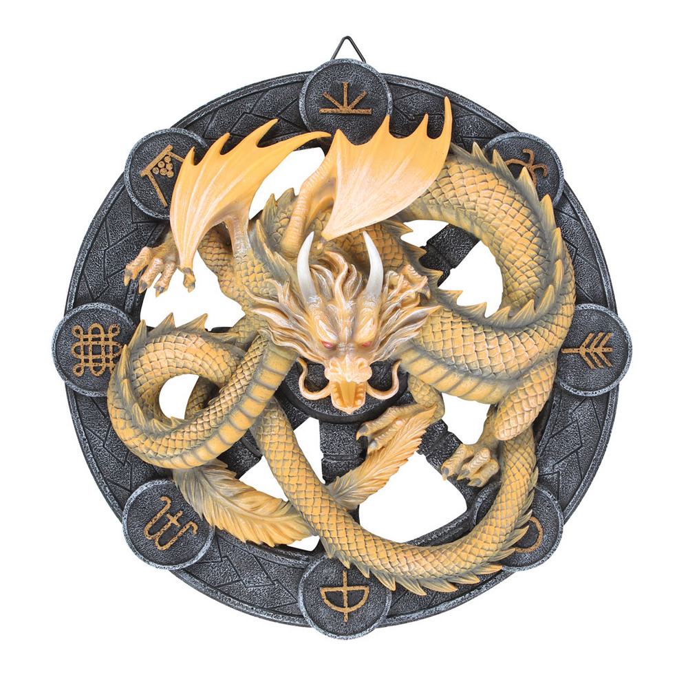 Imbolc Dragon Resin Wall Plaque by Anne Stokes