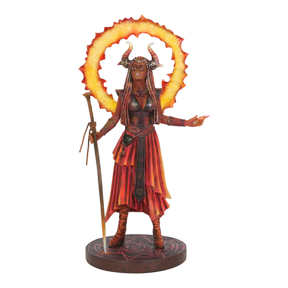 Fire Elemental Sorceress Figurine by Anne Stokes