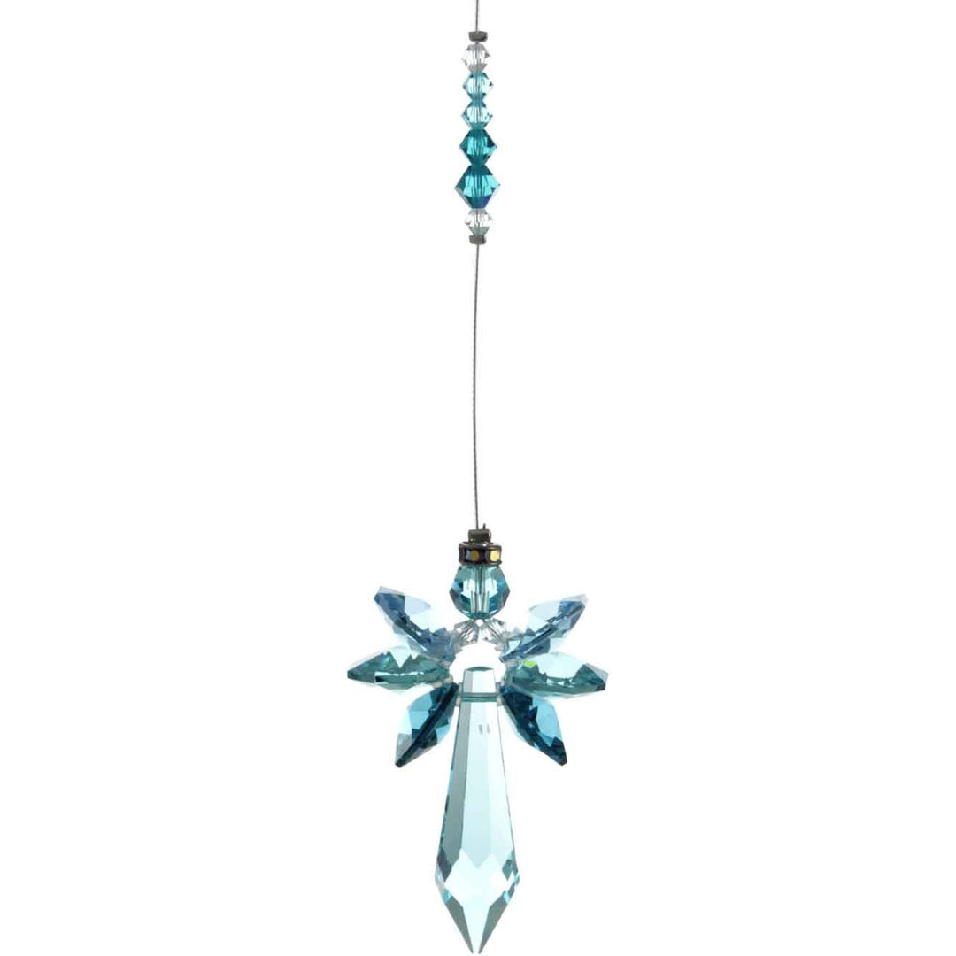 Blue Zircon Radiant Guardian Angel