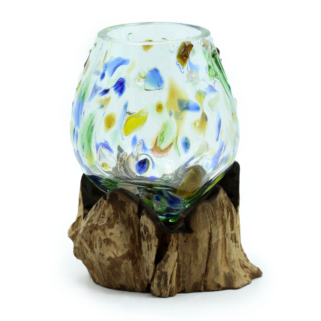 Molten Glass on Wood