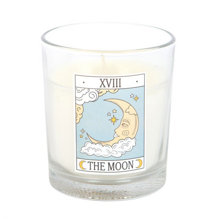 The Moon Vintage Tarot Vanilla Candle