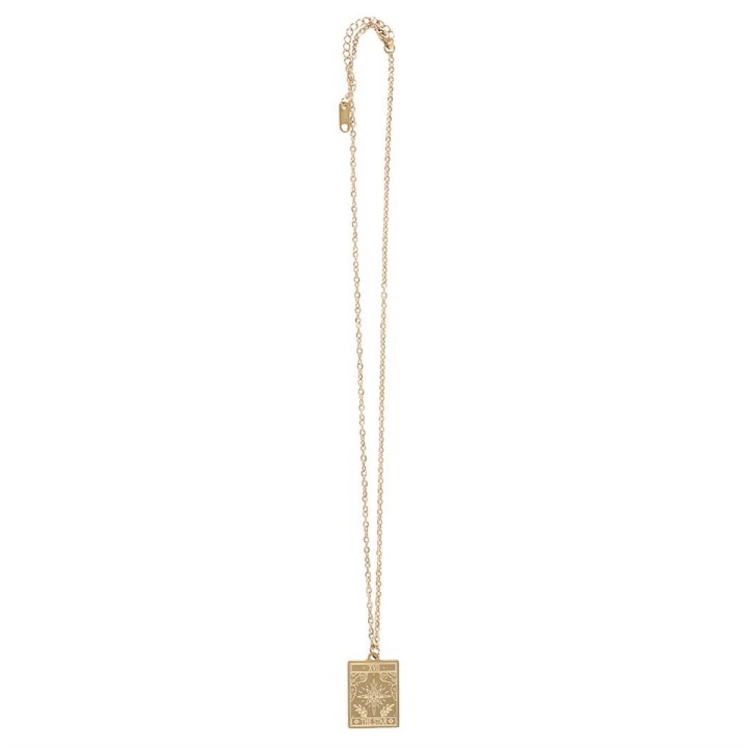 The Star Vintage Tarot Necklace on Greeting Card