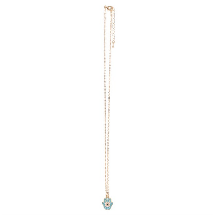 Hand of Hamsa Necklace on Greeting Card