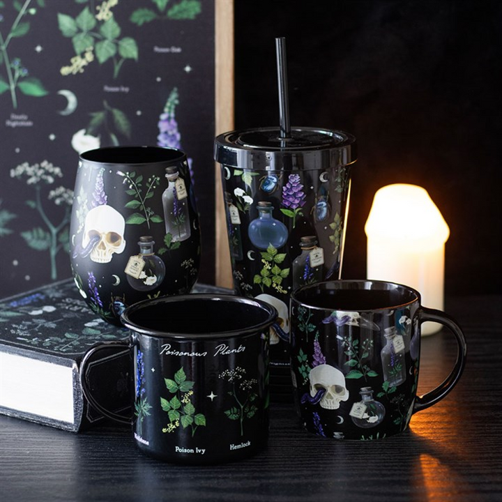 Venom &amp; Vines Print Stemless Glass