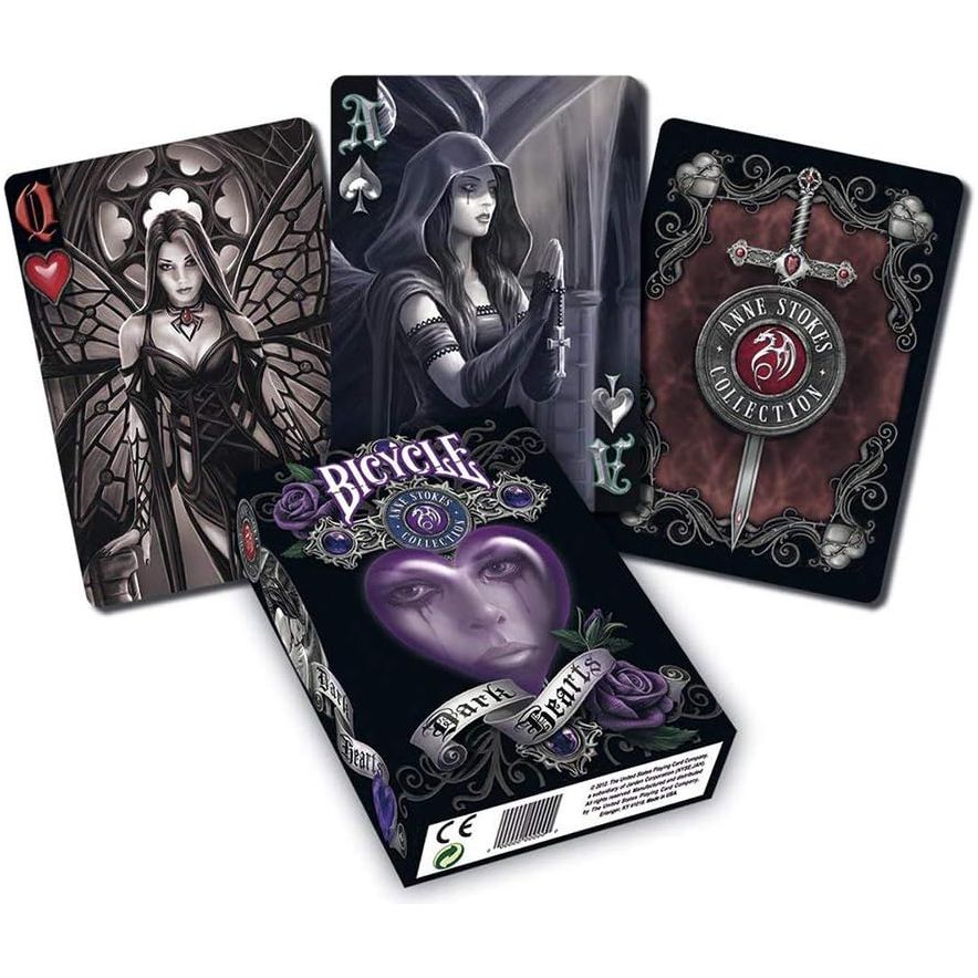 Dark Hearts Playing Cards
