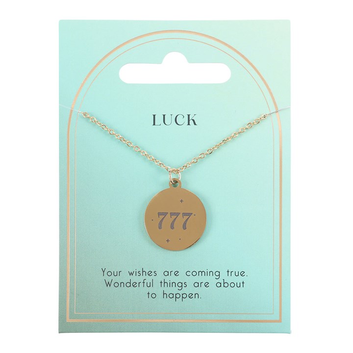 777 Angel Number Luck Necklace