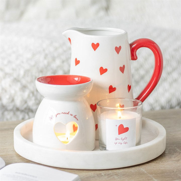 All You Need is Love Heart Oil Burner and Wax Warmer