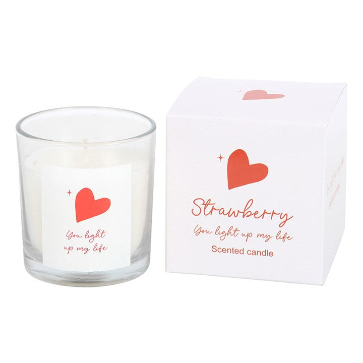 You Light Up My Life Strawberry Scented Candle