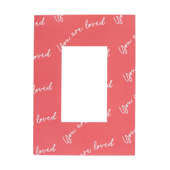 You Are Loved Heart Pendant Necklace Card