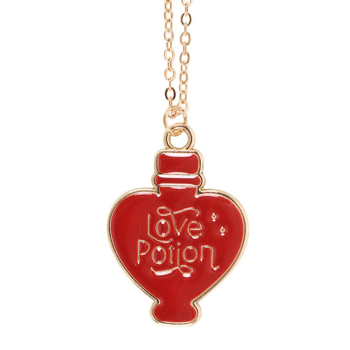 Love Potion Enamel Necklace Card