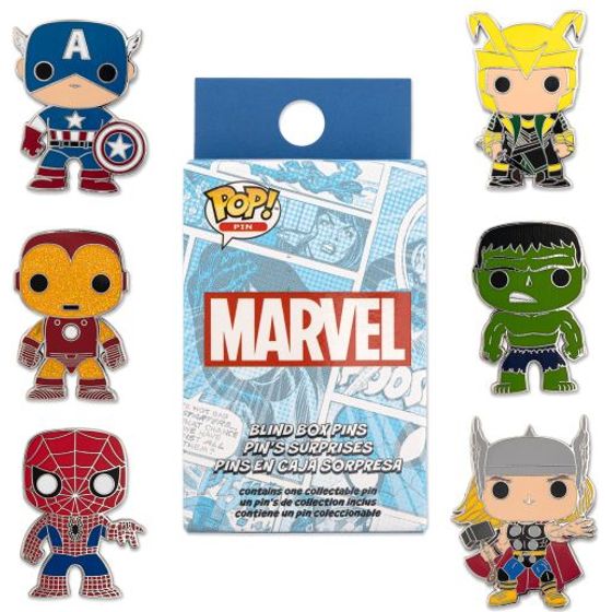 Pop! Marvel, Blind box pins