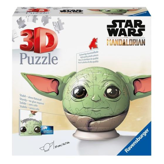 Star Wars Grogu with Ears 72 Piece 3D Puzzle Ball