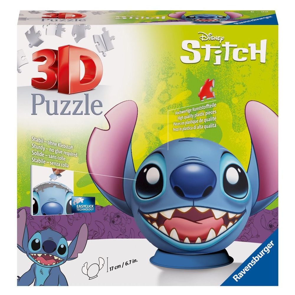 Stitch 72 Piece 3D Puzzle Ball