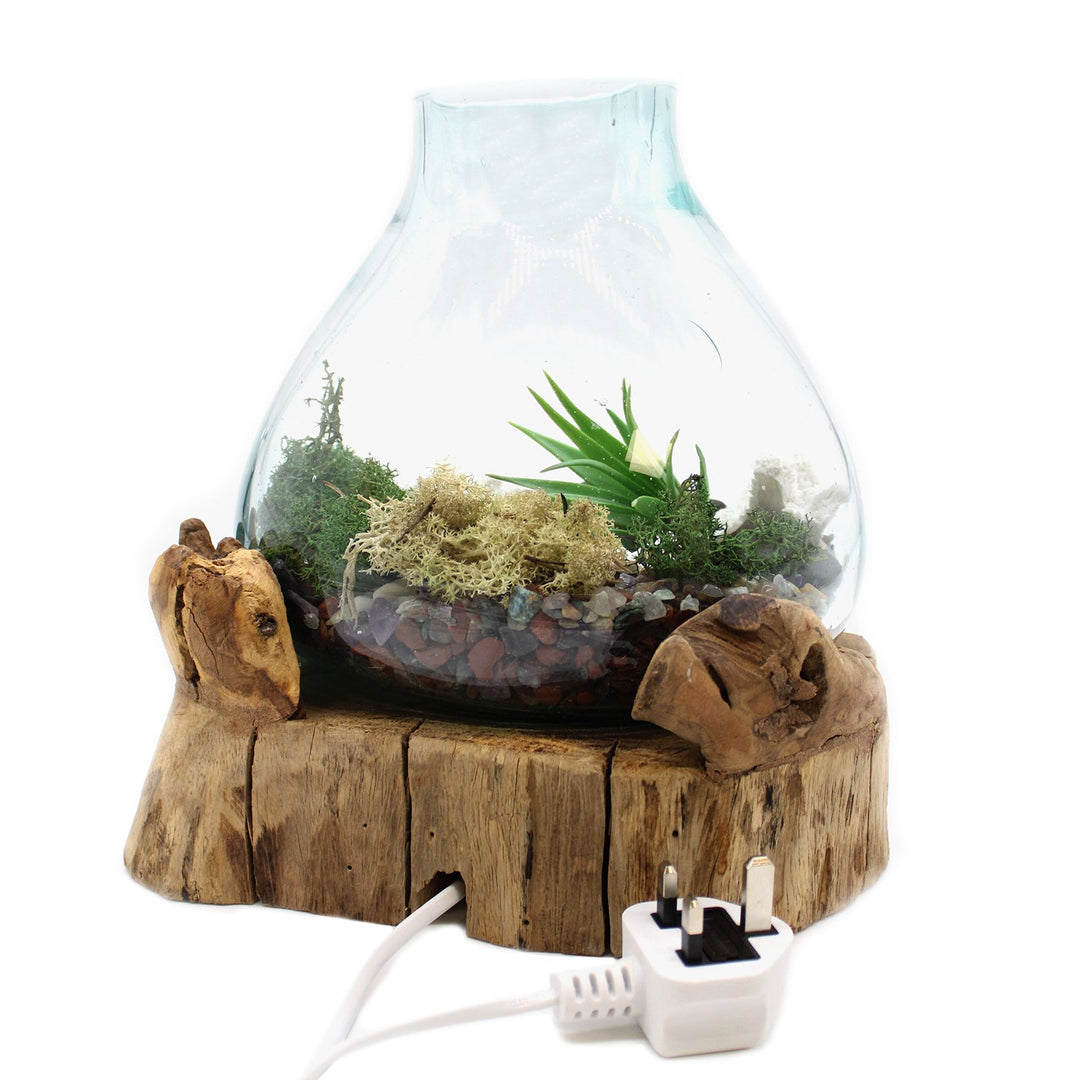 Molten Glass Large Tank 3.7 litre (with light cavity)- 30cm