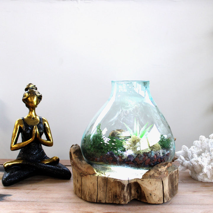Molten Glass Large Tank 3.7 litre (with light cavity)- 30cm