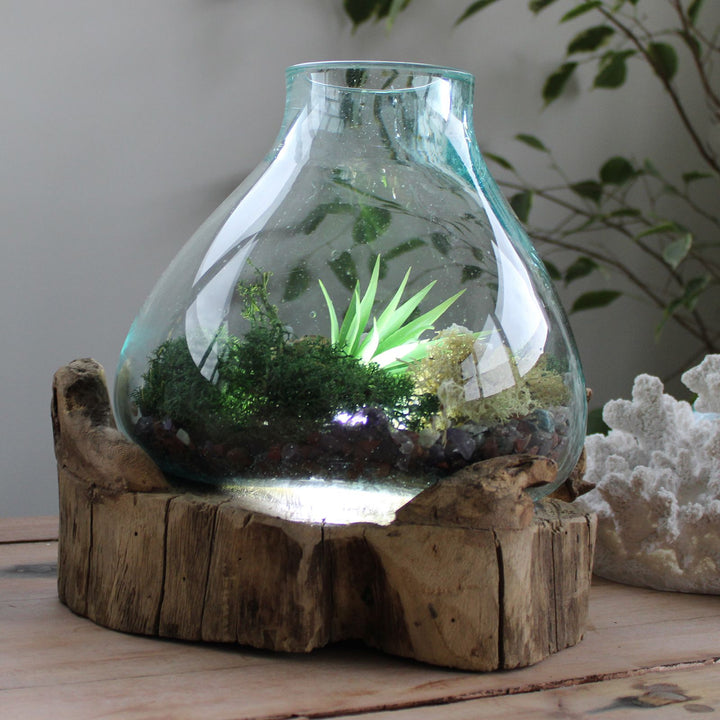 Molten Glass Large Tank 3.7 litre (with light cavity)- 30cm