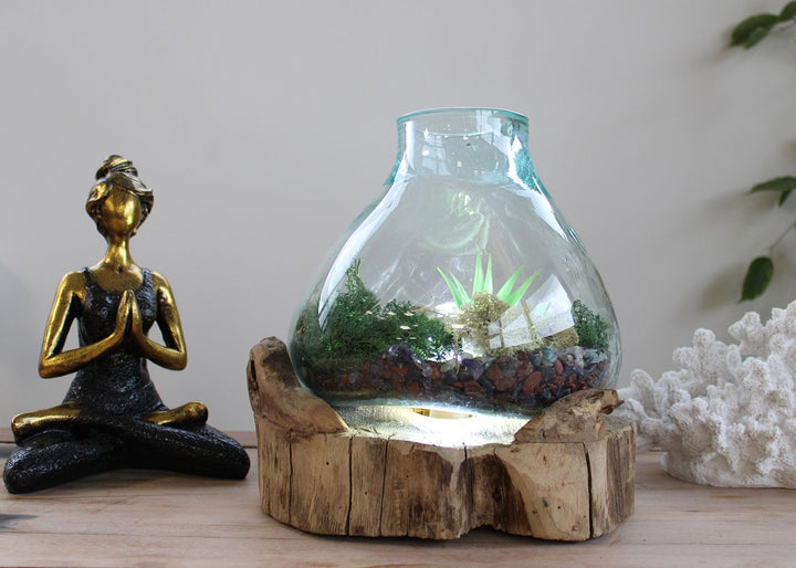 Molten Glass Large Tank 3.7 litre (with light cavity)- 30cm