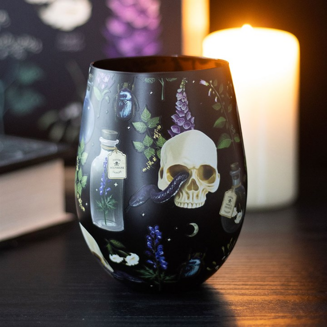 Venom &amp; Vines Print Stemless Glass